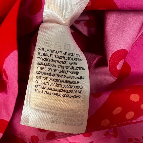 FARM RIO Octocool Octopus Print Puff Sleeve Romper Jumpsuit No Belt Sz XS Pink - Picture 5 of 6